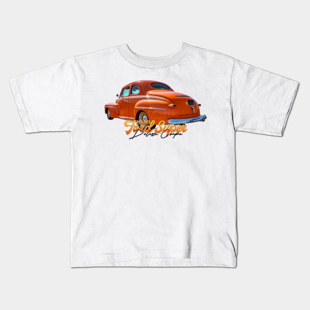1946 Ford Super Deluxe Coupe Kids T-Shirt by Gestalt Imagery